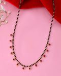 VOJ Gold-Polished Ad Studded Drop Shaped Mangalsutra | Grocsy