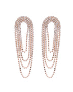 VOJ Gold-Polished Stone Studded Necklace With Earrings Set | Grocsy