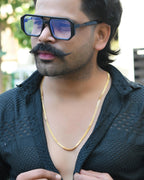 VOJ Gold-Polished Designer Box Men Chain | Grocsy