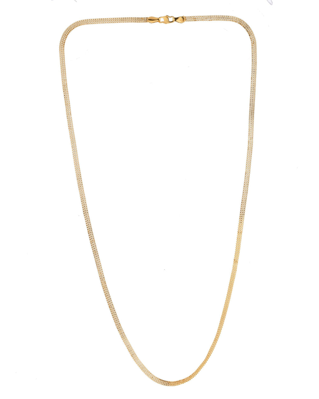 VOJ Gold-Polished Designer Box Men Chain | Grocsy
