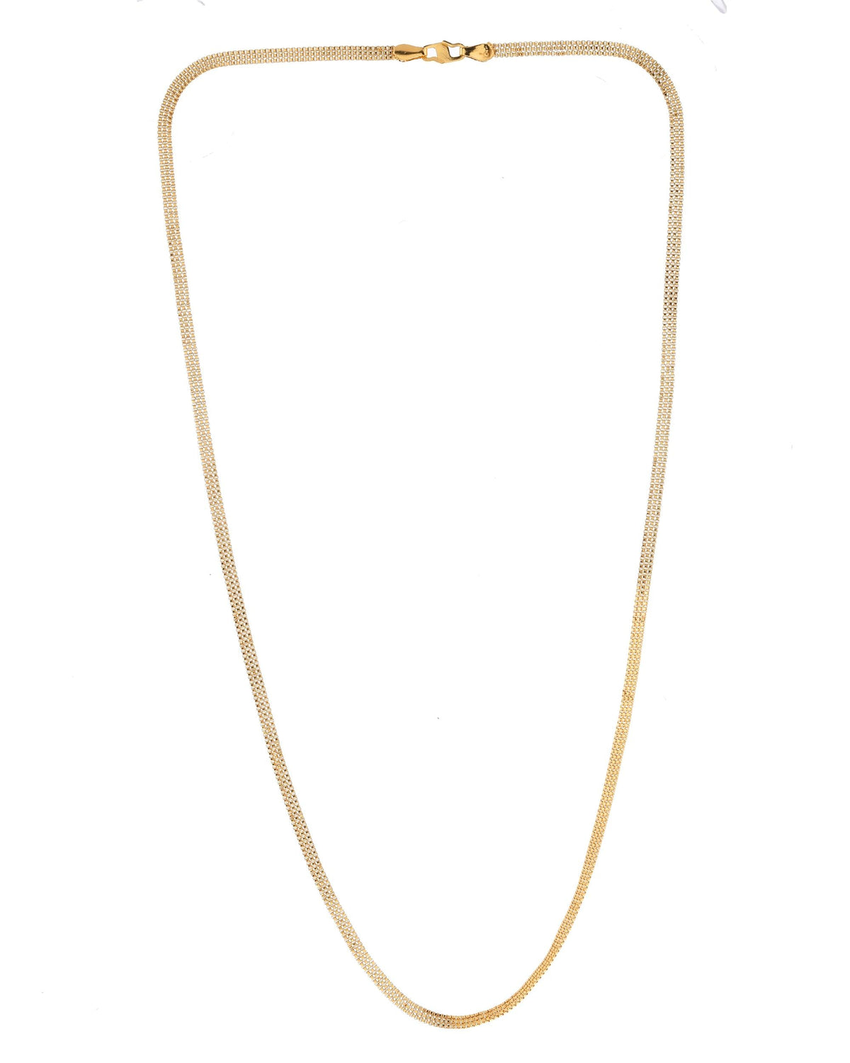 VOJ Gold-Polished Designer Box Men Chain | Grocsy