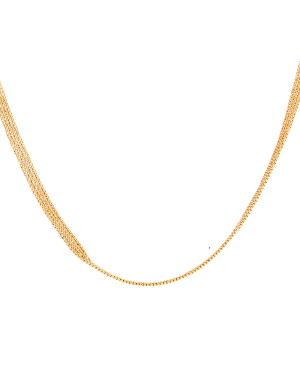 VOJ Gold-Polished Designer Box Men Chain | Grocsy