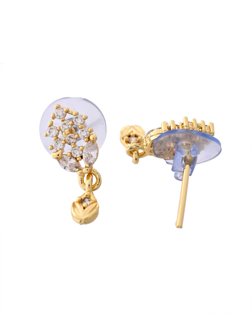 VOJ Gold-Polished AD Stone Studded MangalSutra Set | Grocsy