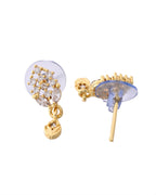 VOJ Gold-Polished AD Stone Studded MangalSutra Set | Grocsy
