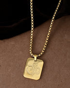 VOJ Gold Toned Men Chain With OM Pandent | Grocsy