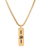 VOJ Men's Gold-Polished Chain With Pandent | Grocsy
