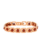 VOJ Men's Gold Toned Rudraksha Bracelet | Grocsy