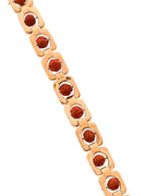 VOJ Men's Gold Toned Rudraksha Bracelet | Grocsy