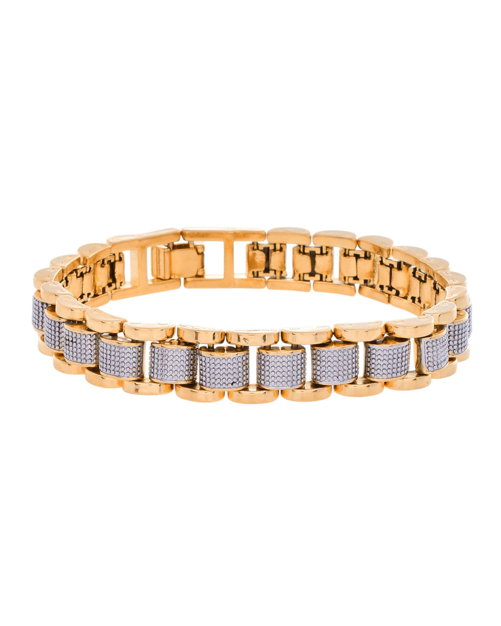 VOJ Men's Dual Toned Designer Bracelet