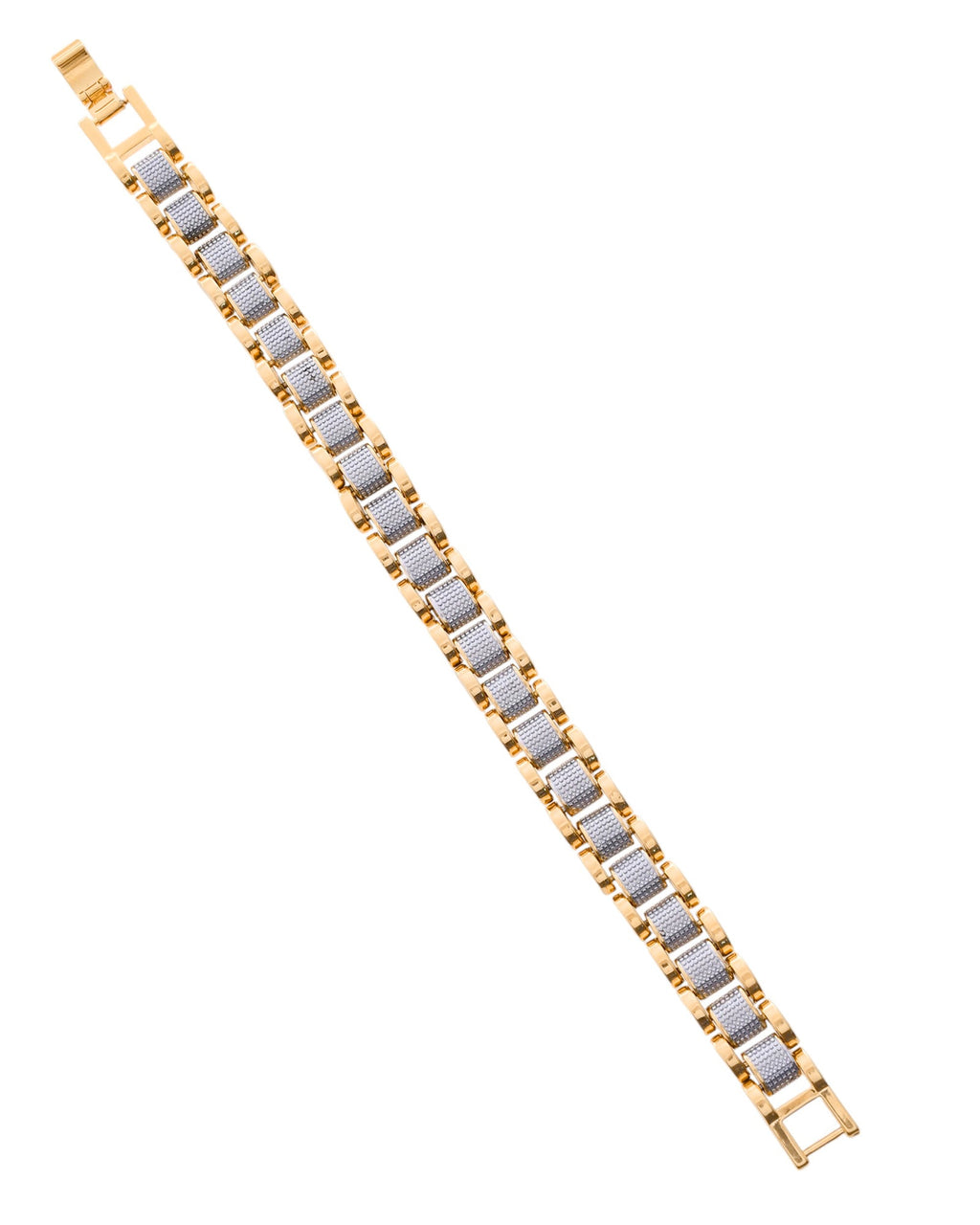 VOJ Men's Dual Toned Designer Bracelet