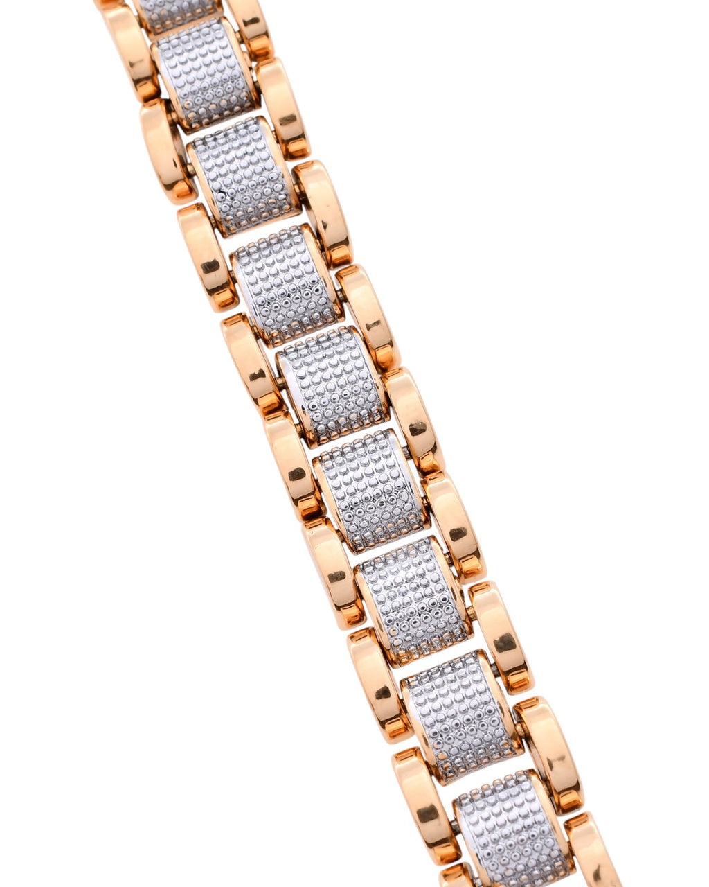 VOJ Men's Dual Toned Designer Bracelet