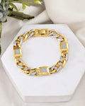 VOJ Dual Toned Men's Elgent Stylish Bracelet | Grocsy