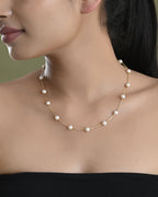 VOJ Gold-Polished Pearl Chain For Women | Grocsy