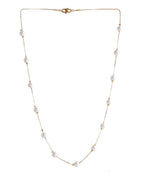 VOJ Gold-Polished Pearl Chain For Women | Grocsy