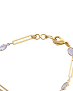 VOJ Gold-Polished Stone Studded Designer Women's Bracelet | Grocsy