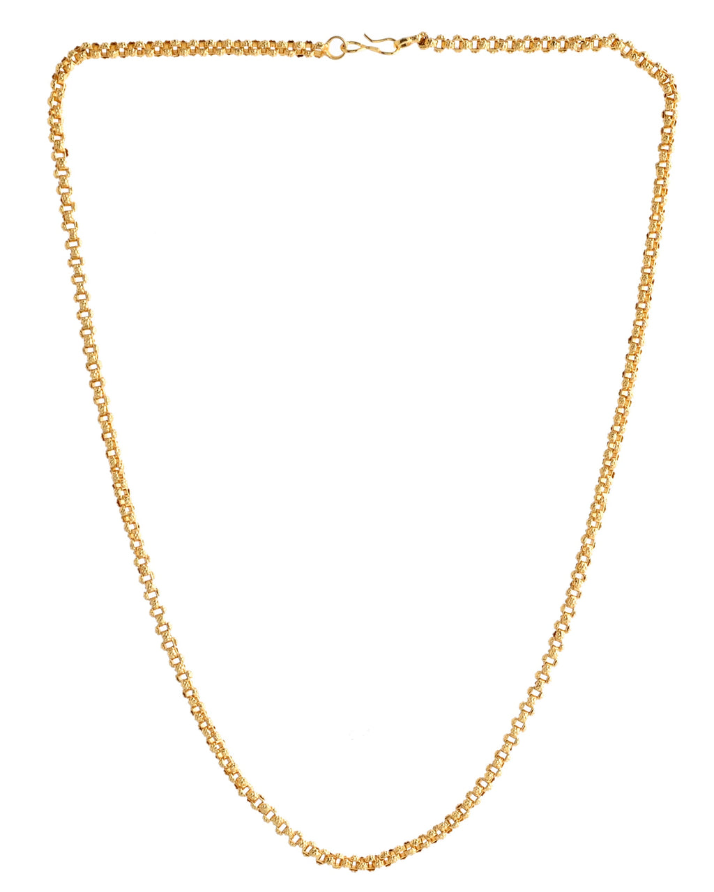 VOJ Gold-Polished Designer Elegent Men's Chain | Grocsy