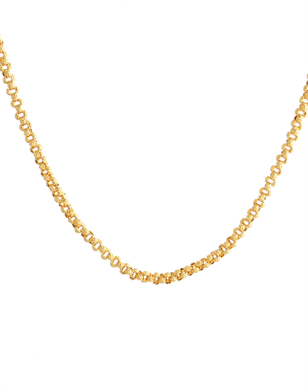 VOJ Gold-Polished Designer Elegent Men's Chain | Grocsy