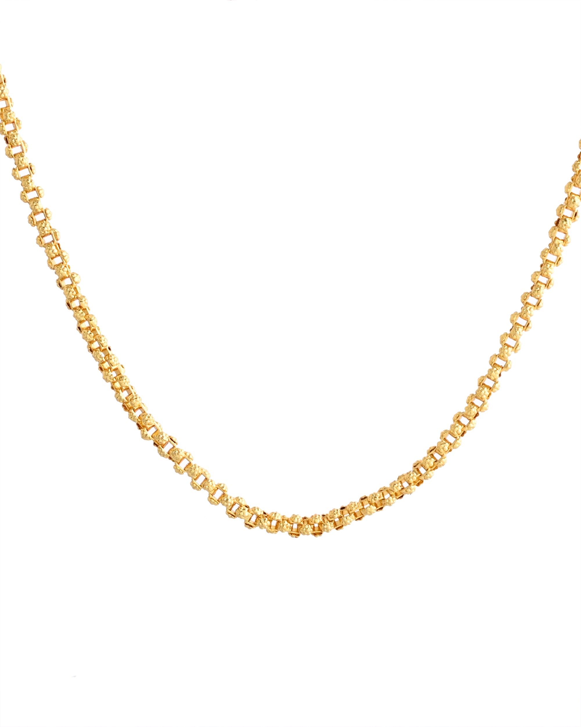 VOJ Gold-Polished Designer Elegent Men's Chain | Grocsy
