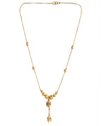 VOJ Gold-Polished Stainless Steel Multi Color Stone Studded Chain For Women | Grocsy