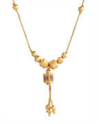 VOJ Gold-Polished Stainless Steel Multi Color Stone Studded Chain For Women | Grocsy