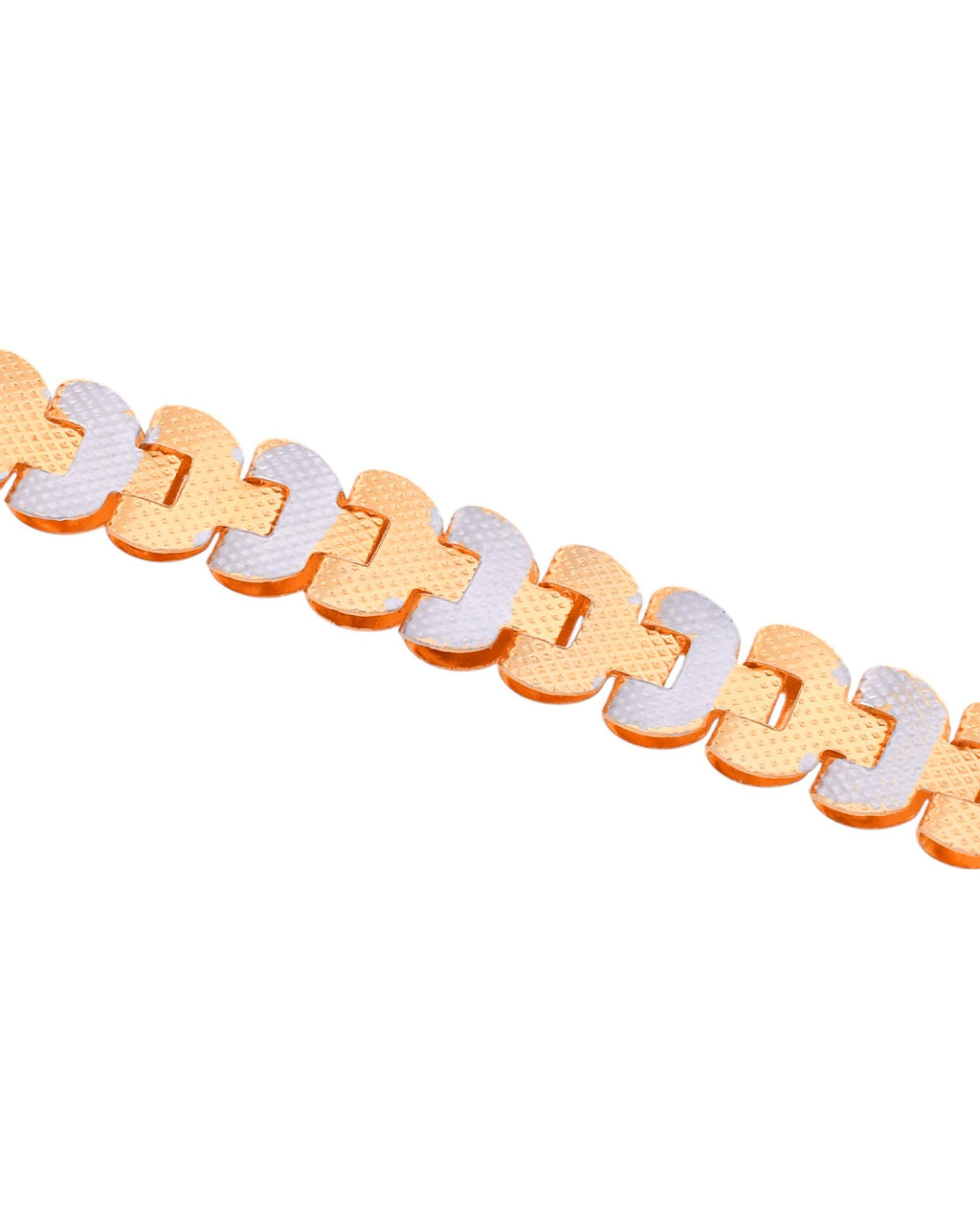 VOJ Dual Tone Stylish Men's Bracelet | Grocsy