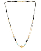 VOJ Gold-Polished Beads Studded MangalSutra | Grocsy