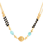 VOJ Gold-Polished Beads Studded MangalSutra | Grocsy