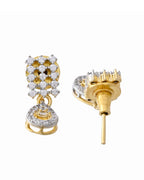 VOJ Gold-Polished Designer AD Mangalsutra Set | Grocsy