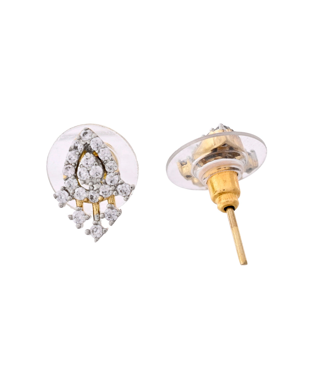 VOJ Gold-Polished Tear Drop Shape AD Mangalsutra Set | Grocsy