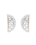VOJ Gold-Polished Semi Circle Shape AD Mangalsutra Set | Grocsy