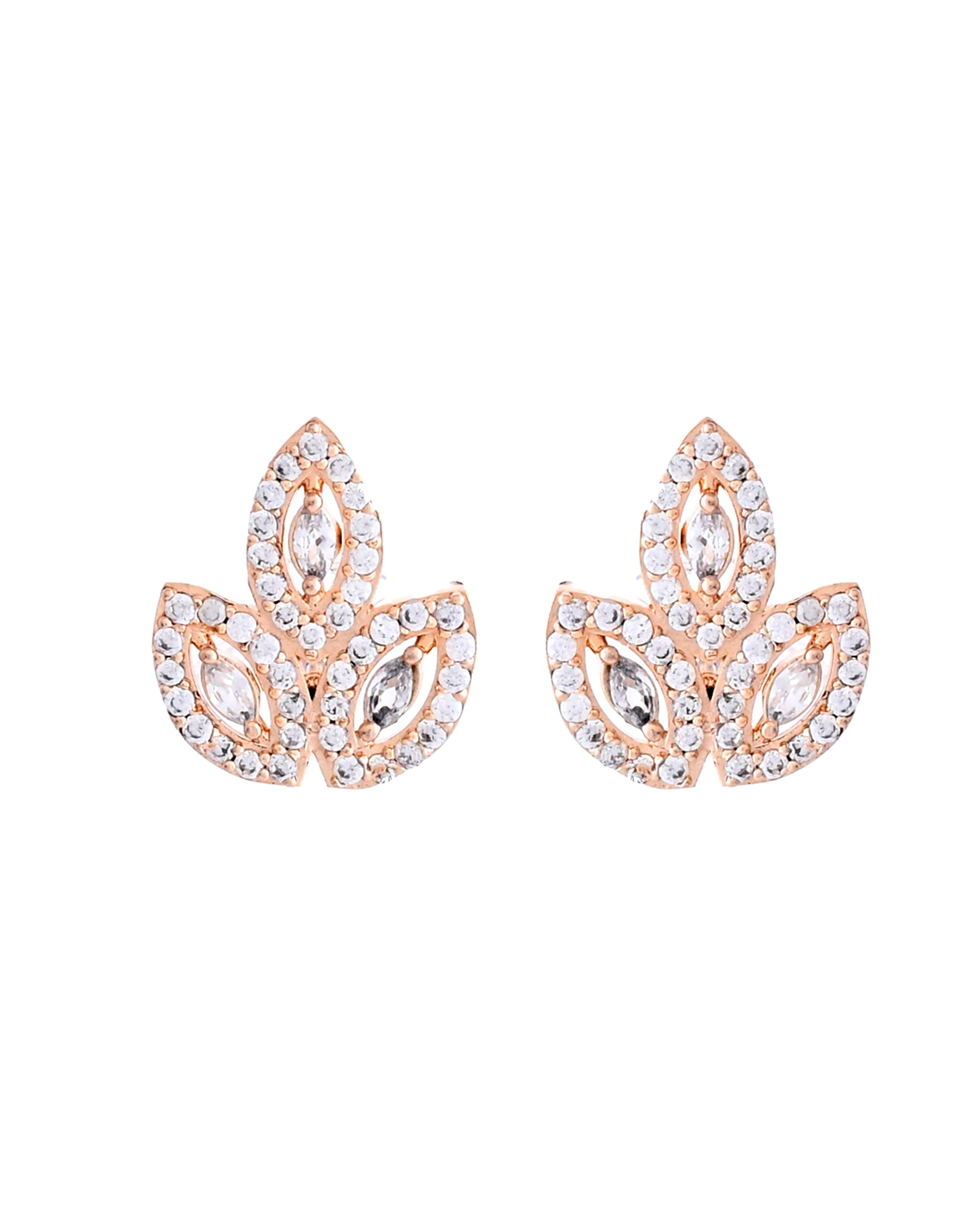 VOJ Gold-Polished Stylish Tear Drop AD Mangalsutra Set | Grocsy