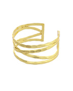 VOJ Gold-Polished Elegent Kada Bracelet
