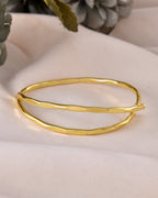 VOJ Gold-Polished Elegent Stylish Kada Bracelet