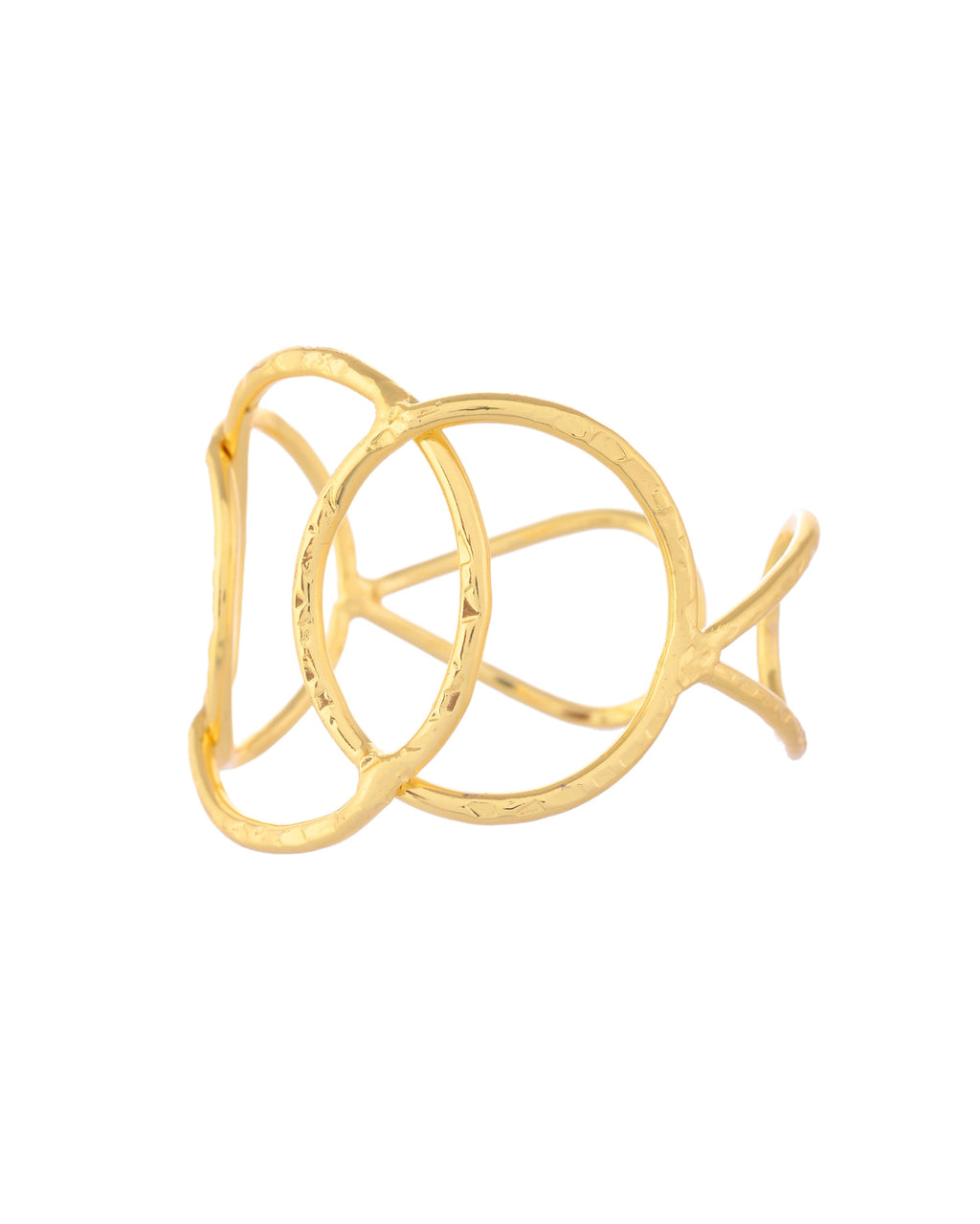 VOJ Gold-Polished Classic Anti Tarnish Kada Bracelet