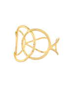 VOJ Gold-Polished Classic Anti Tarnish Kada Bracelet