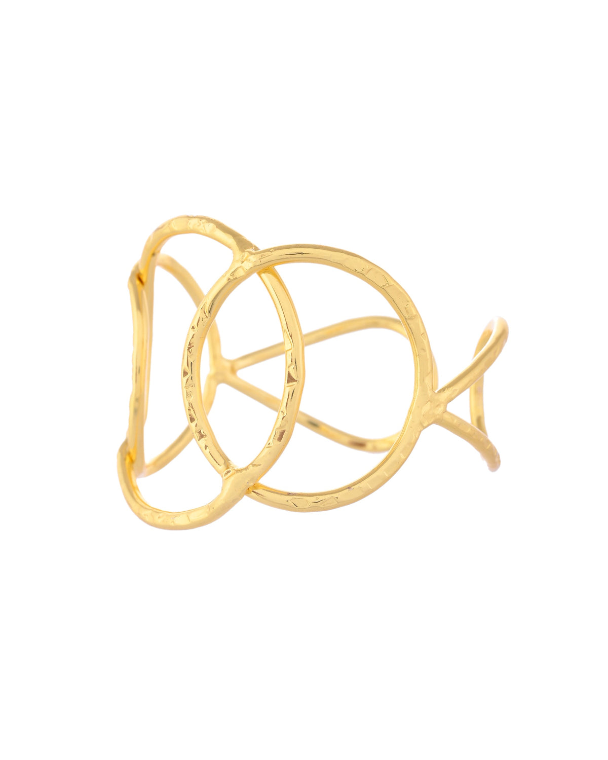 VOJ Gold-Polished Classic Anti Tarnish Kada Bracelet