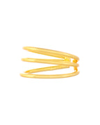 VOJ Gold-Polished Antitarnish Muti Layer Finger Ring | Grocsy