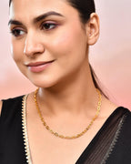 VOJ Women Gold-Polished Linked Chain | Grocsy