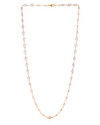 VOJ Women Gold-Polished Heart Shaped Stone Studded Chain | Grocsy