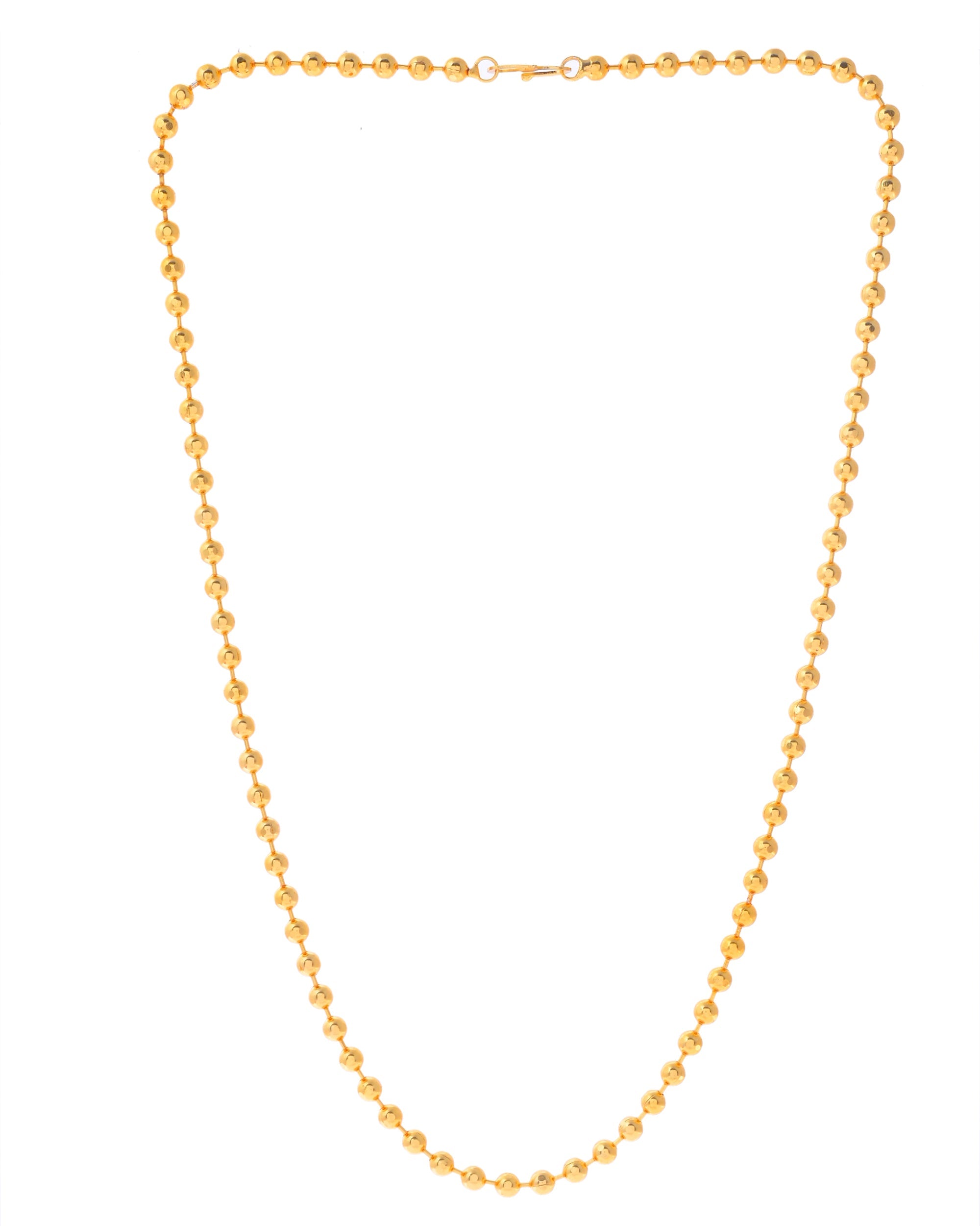 VOJ Gold-Polished Dotted Chain For Women | Grocsy