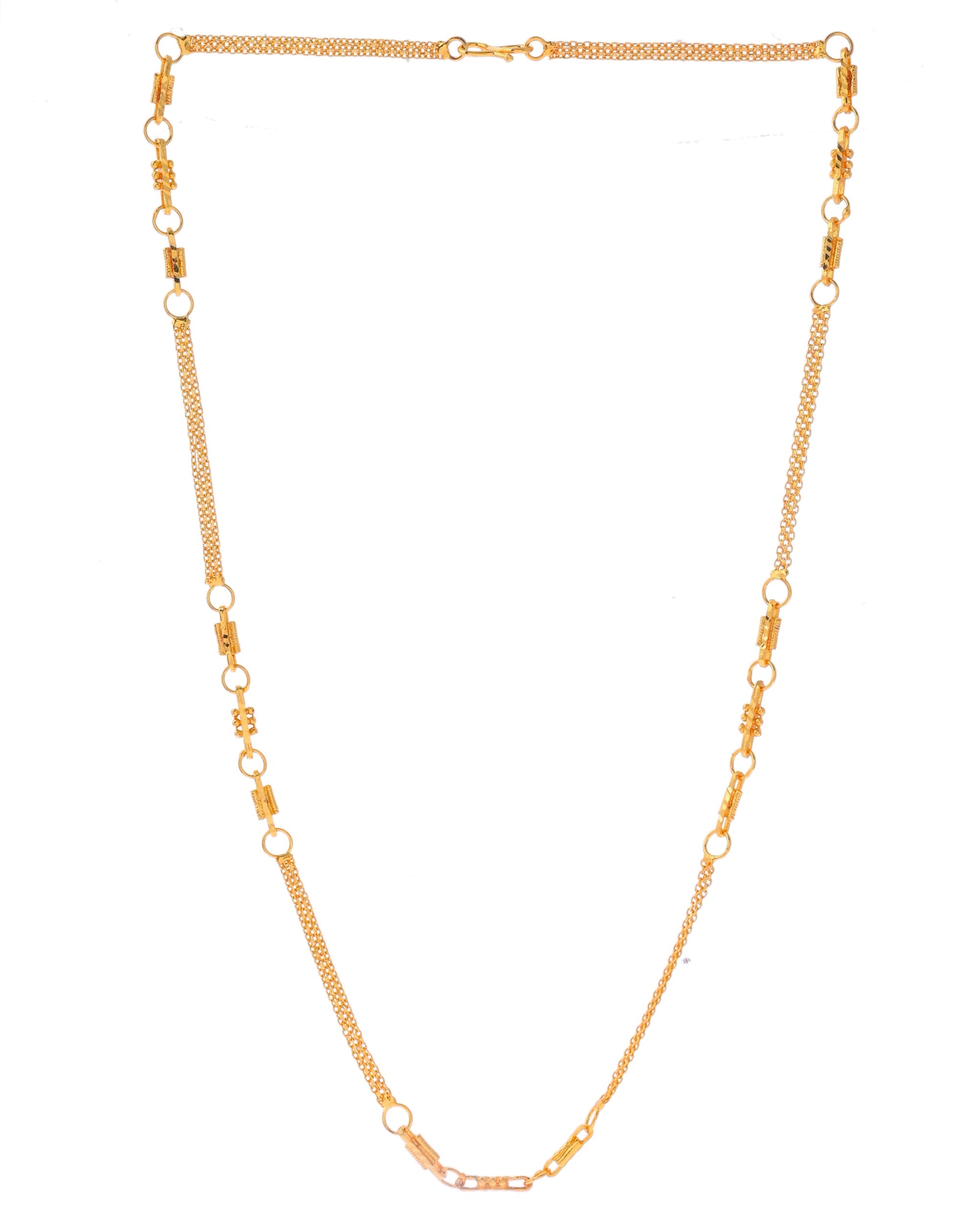 VOJ Gold-Polished Stainless Steel Designer Women Chain | Grocsy