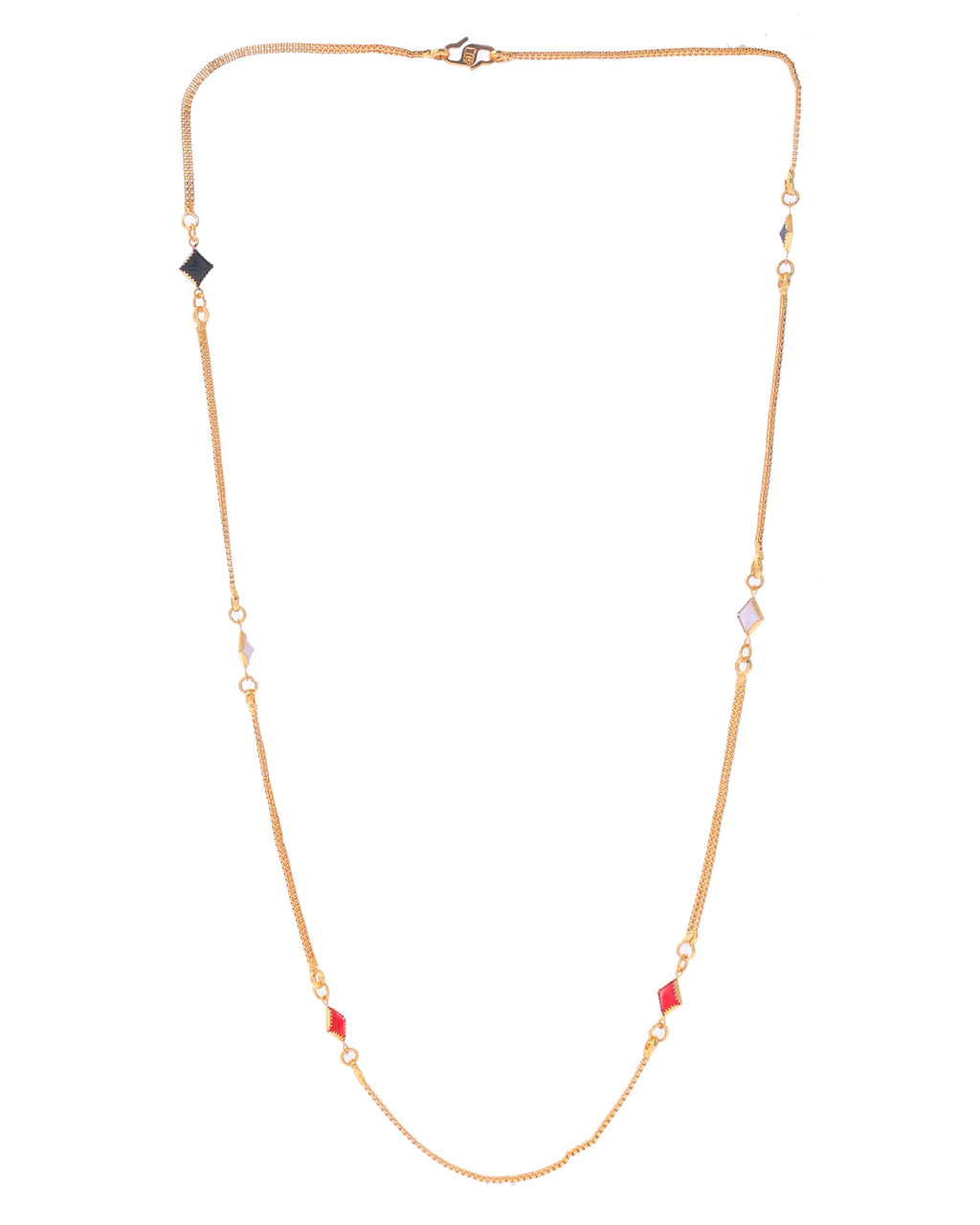 VOJ Gold-Polished Square Shapped Stainless Steel Chain For Women | Grocsy