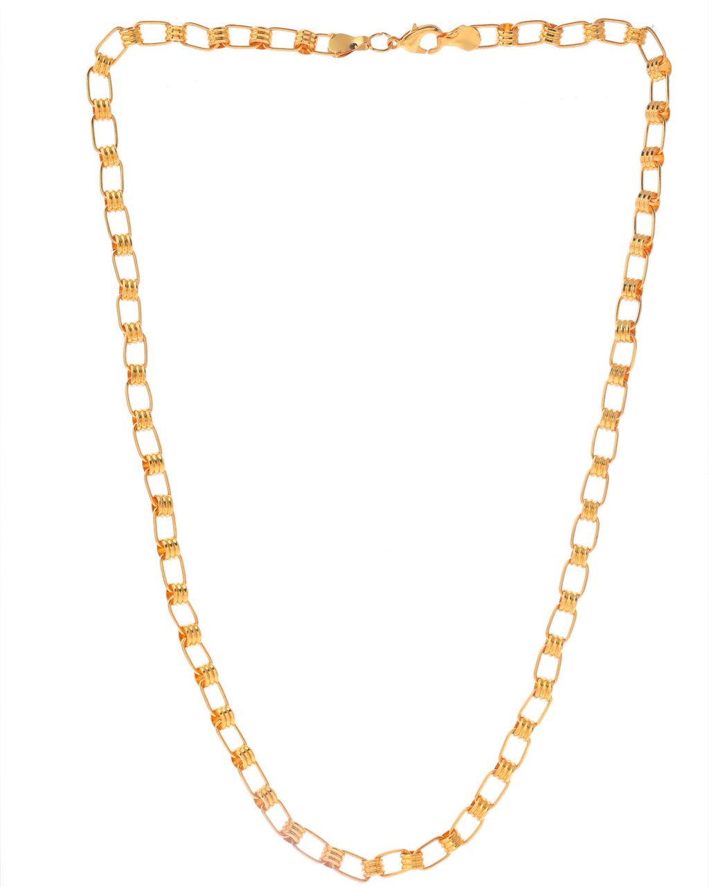 VOJ Gold-Polished Linked Chain For Men | Grocsy