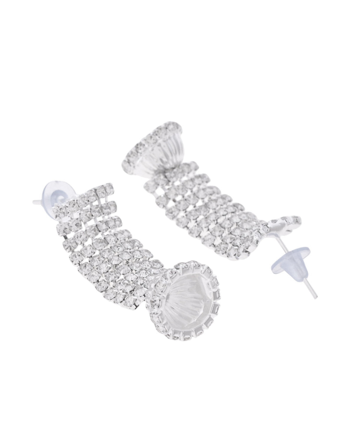 VOJ Silver-Plated Artificial Stones Studded Choker Jewellery Set