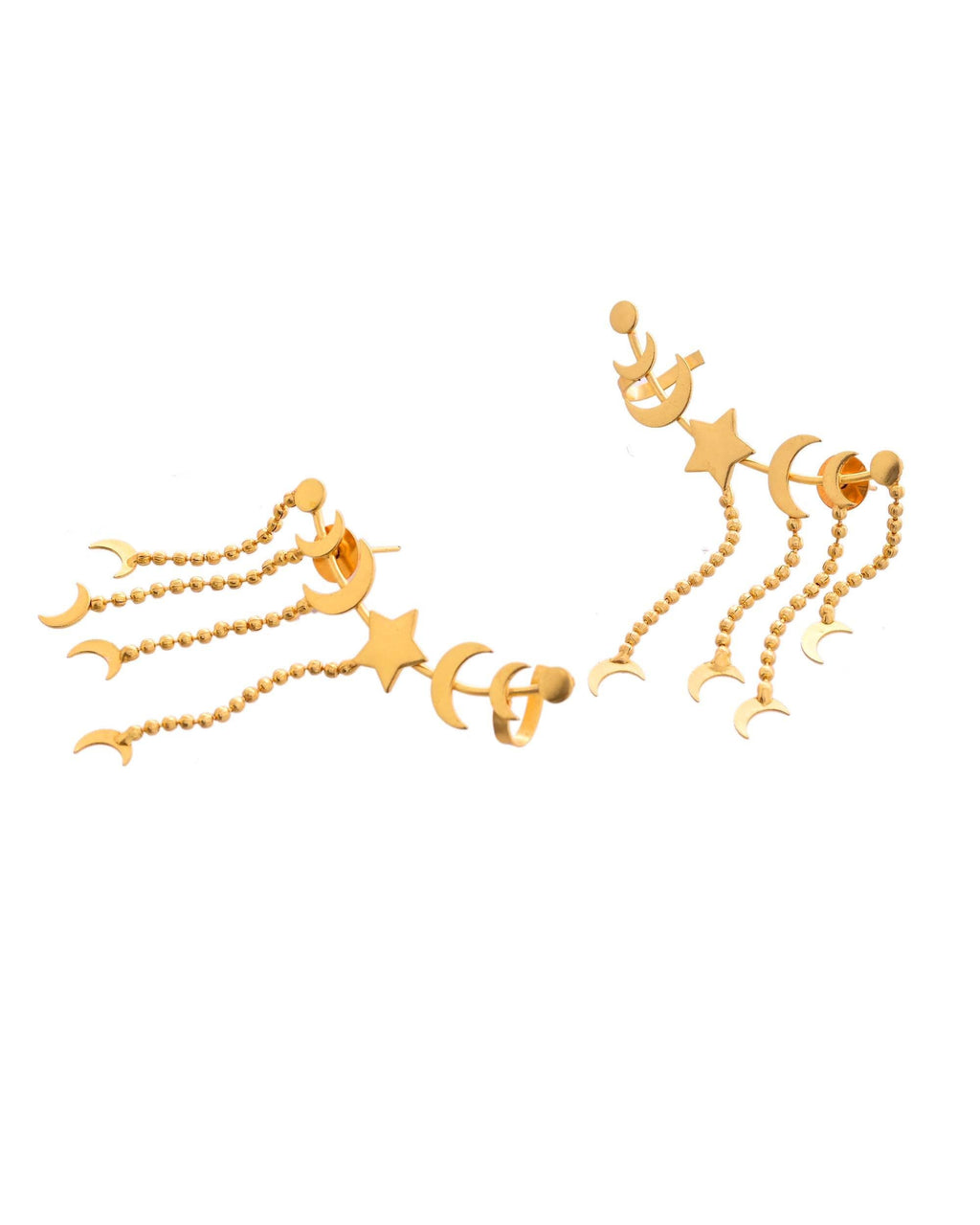 VOJ Gold Polished Anti Tarnish Openable Ear Cuff