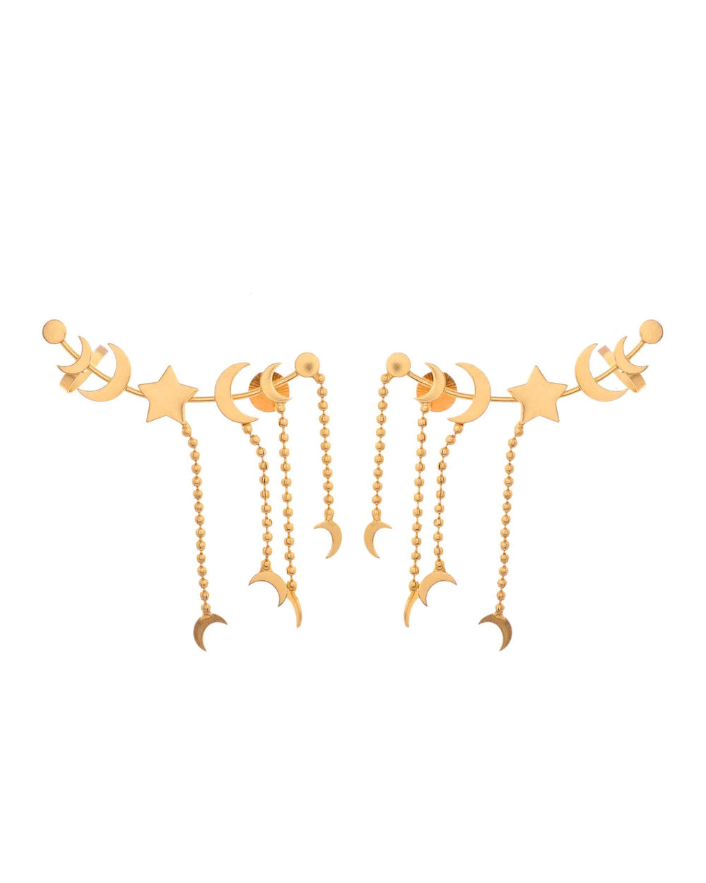 VOJ Gold Polished Anti Tarnish Openable Ear Cuff