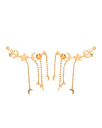 VOJ Gold Polished Anti Tarnish Openable Ear Cuff