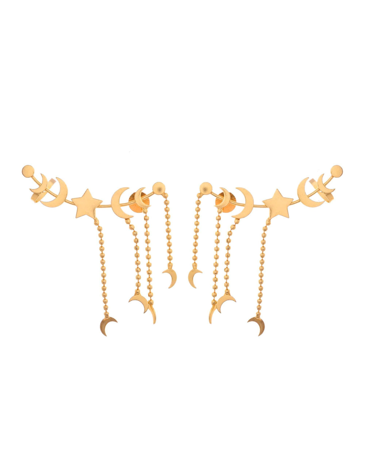 VOJ Gold Polished Anti Tarnish Openable Ear Cuff