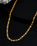 VOJ Gold Polished Geometric Shaped Stainless Steel Chain For Women | Grocsy