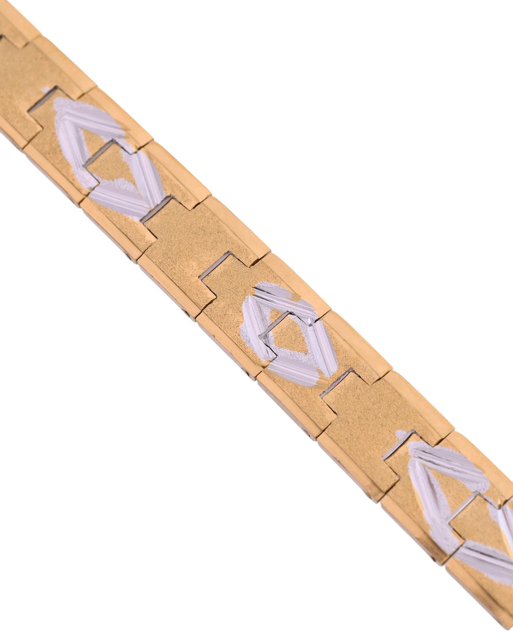 VOJ Dual Plated Textured Men’s Bracelet | Grocsy